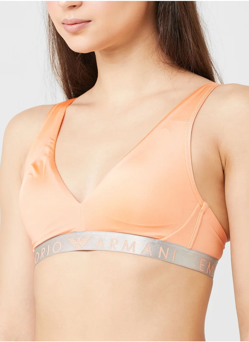 EMPORIO ARMANI Logo Plunge Bra