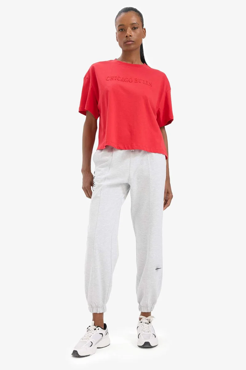 ديفاكتو DeFactoFit NBA Chicago Bulls Double Pocket Jogger Sweatpants