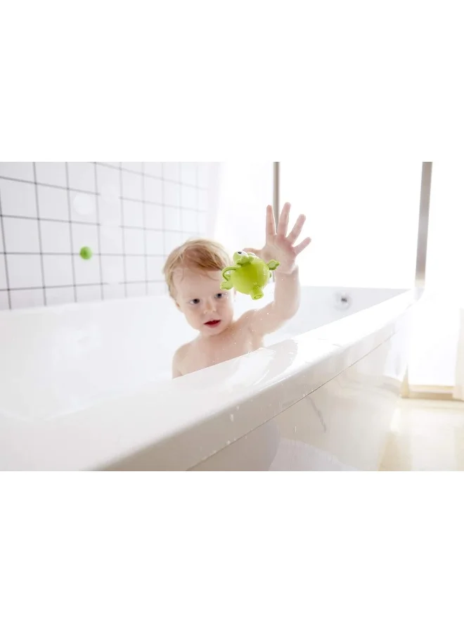 Hape Double Fun Fishing Set, Jumping Sea Creatures With Net & Detachable Fishing Pole Handle, Bathtub Toys For Toddlers, 5 Pieces Multicolor Bathtub Toys, Ages 2 Years+