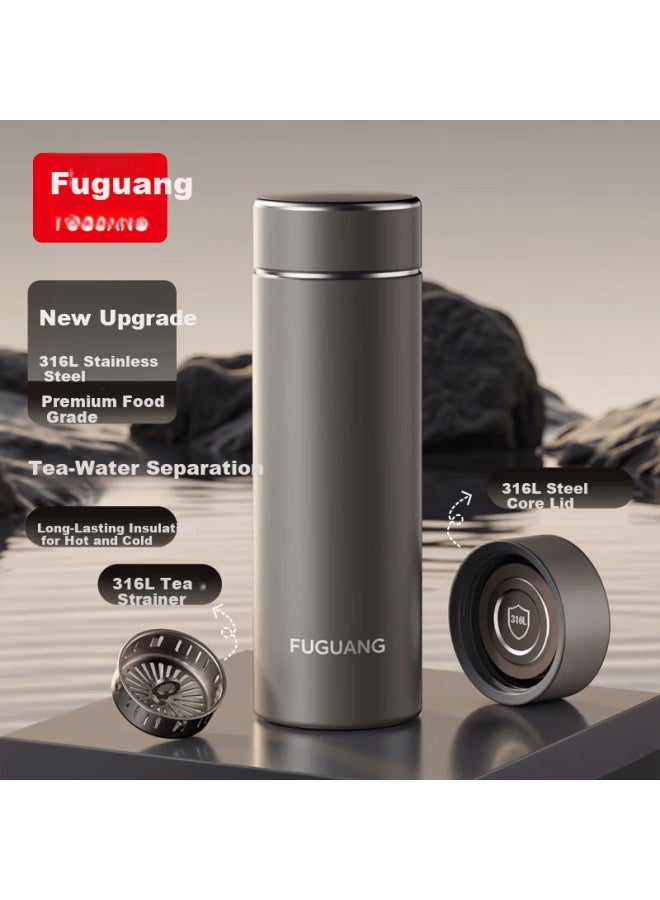 Tomimitsu Fuguang 316l Stainless Steel Insulated Water Bottle Business Office Tea Cup Uni Thermal Flask Straight Body Cup - Image 1