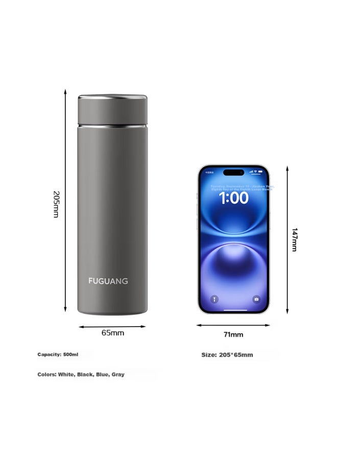 Tomimitsu Fuguang 316l Stainless Steel Insulated Water Bottle Business Office Tea Cup Uni Thermal Flask Straight Body Cup - Image 2