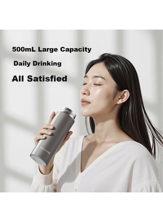 Tomimitsu Fuguang 316l Stainless Steel Insulated Water Bottle Business Office Tea Cup Uni Thermal Flask Straight Body Cup - Image 5