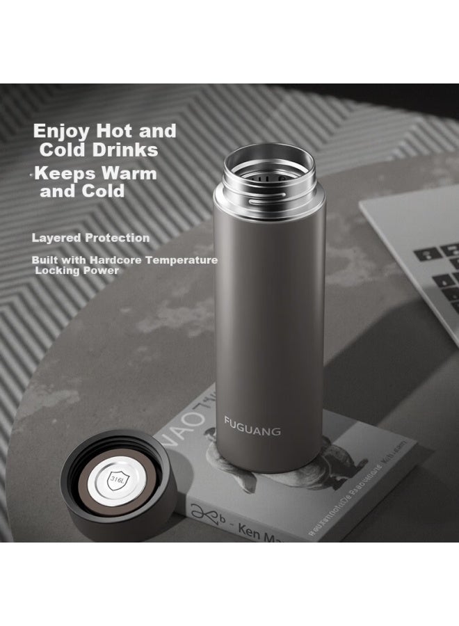 Tomimitsu Fuguang 316l Stainless Steel Insulated Water Bottle Business Office Tea Cup Uni Thermal Flask Straight Body Cup - Image 3