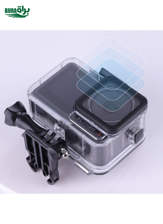 BURAQ For DJI Osmo Action 3 / 4 Touch Screen 5m Underwater Waterproof Housing Diving Case (Transparent)  - Image 3