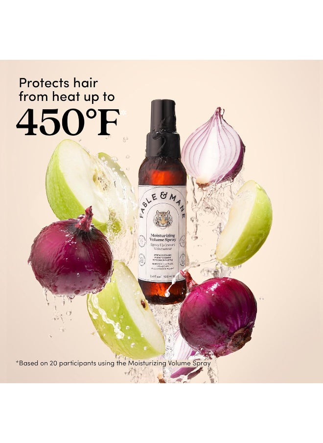 Fable and Mane Fable and Mane Moisturizing Volume Spray (100ml). Root Lift Spray for Fine Hair, Strengthens & Plumps Strands. Hair Root Spray with Heat Protection - Genuine Fable & Mane Volume Hair Products  - Image 4