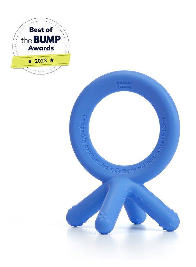 comotomo Natural Feel Baby Bottle 250 ML With Silicone Baby Teether, 3 Months + - Image 5