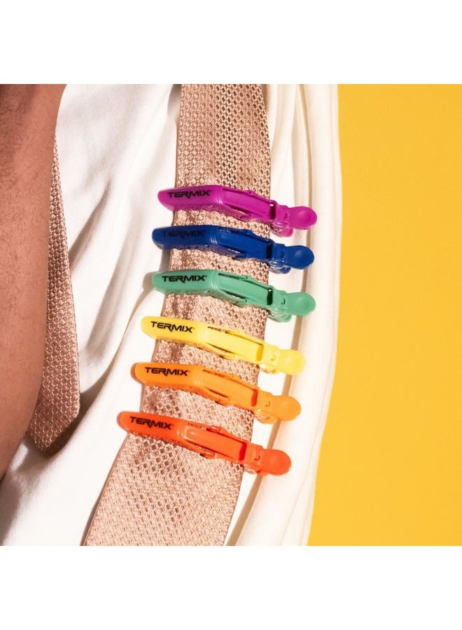 TERMIX 000966 Set of 6 Professional Hairdresser Hair Clips Perfect Grip 200g - Image 2