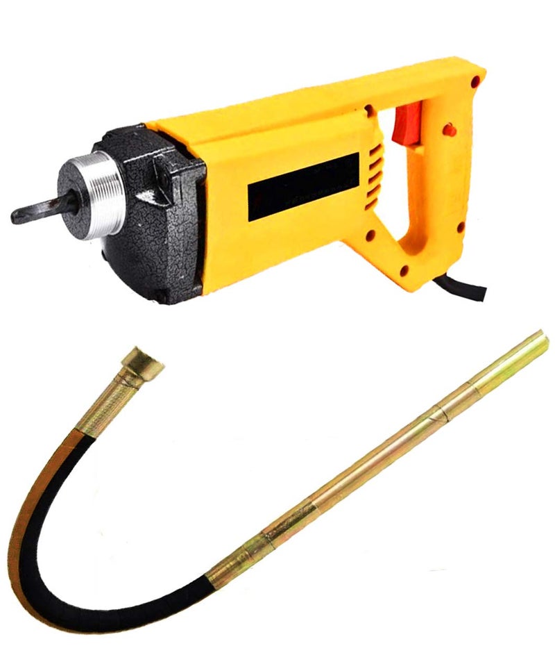 MLD جهاز اهتزاز الخرسانة المحمول MLD مع رمح اهتزازي بطول 1.5 متر - خلاط كهربائي محمول للخرسانة والتربة لإزالة فقاعات الهواء - Image 1