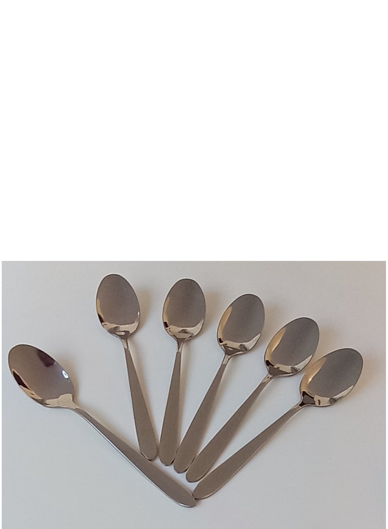 12 Pcs Cutlery Set Stainless Steel, 6 Tea Spoons 6table Spoons - Image 4