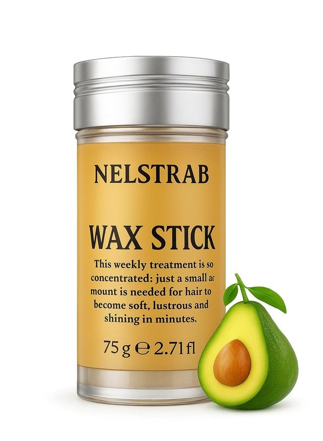 NELSTRAB:- Hair Wax Stick, Concentrated Weekly Treatment for Soft and Lustrous Hair, Non-Greasy Styling and Edge Control, 75g - Image 1