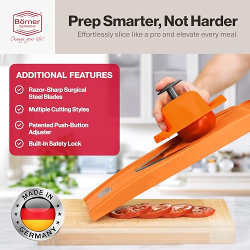 Börner Swissmar Borner V Power Mandoline, V-7000, Orange - Image 5