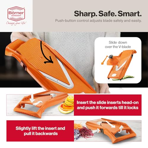 Börner Swissmar Borner V Power Mandoline, V-7000, Orange - Image 4