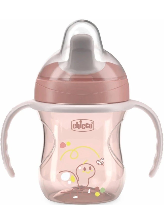 Chicco Mix & Match Training Cup 6m+ Pink 200ml - Image 1