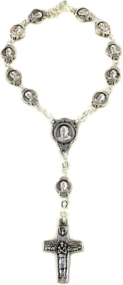 RosaryMart Rosary One Decade Pope Francis Beads Cross by Vedele 
