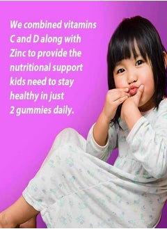 Daynee Organic Natural Multivitamin Gummies Helps Your Child's Immune System Health Helps Support Energy Production Bone Muscles 60 Tablets  - Image 5