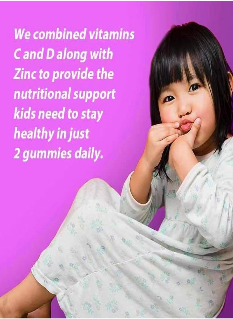 Daynee Organic Natural Multivitamin Gummies Helps Your Child's Immune System Health Helps Support Energy Production Bone Muscles 60 Tablets  - Image 5