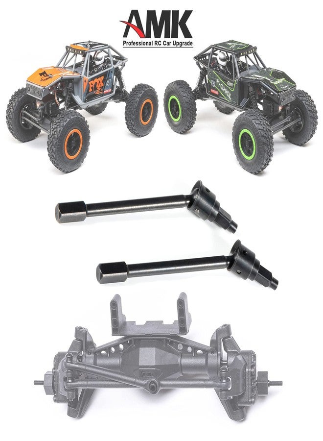 AMK UTB18 RC Front & Rear Drive Shaft CVD Axle for Axial RC Crawler 1/18 UTB18 Capra Unlimited Trail Buggy RTR Upgrade Part (2pcs Front Drive Axles) - Image 2