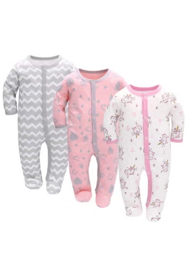 ريدمابليتيك طقم من 3 قطع من أغطية القدم ذات الأكمام الطويلة للرضع والأطفال الصغار - Image 1