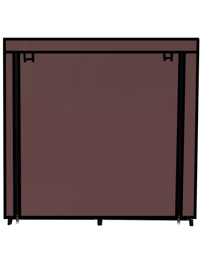 RAXON WORLD- Multipurpose Rack|Book Rack|Strong PVC Pipes|Shoe Rack|Wardrobe|PP Plastic|Non Wooven Fabric|Book Case|Racks|Clothes Rack|Office and Home Use|Chappal Stand||12 Shelves (Brown) - Image 5