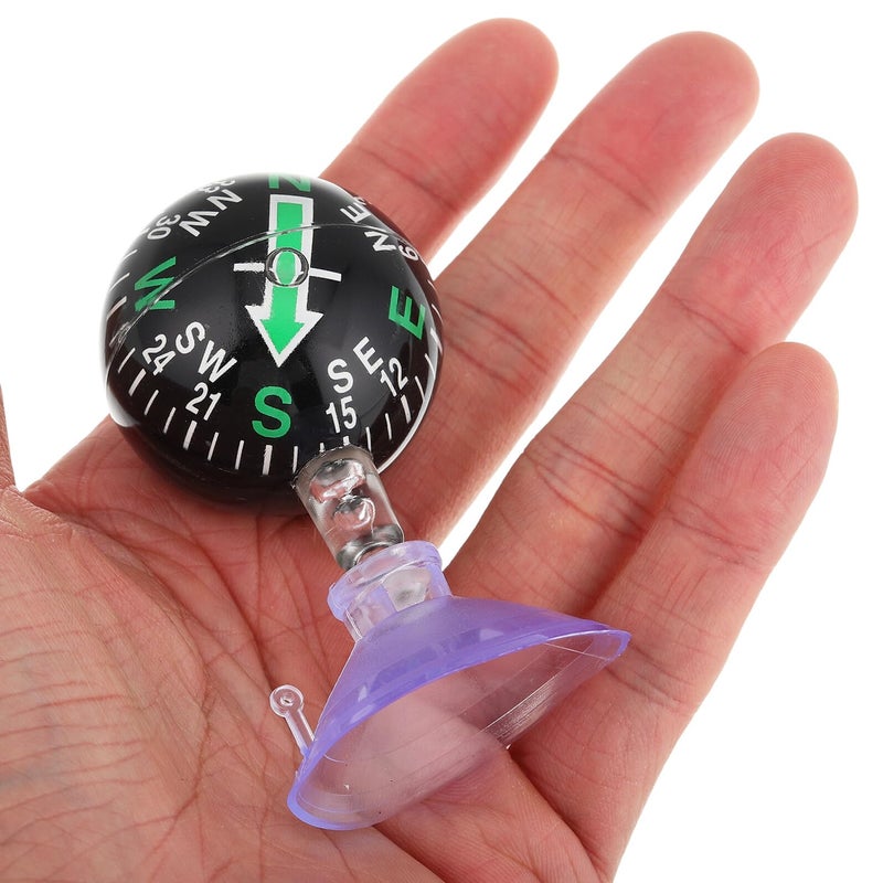 Black Plastic Car Compass Suction Cup 38mm for Vehicle Dashboard Navigation - Image 5