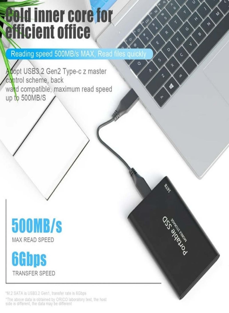 16TB mobile hard disk, high-speed ultra-thin mobile SSD solid state drive - Image 5