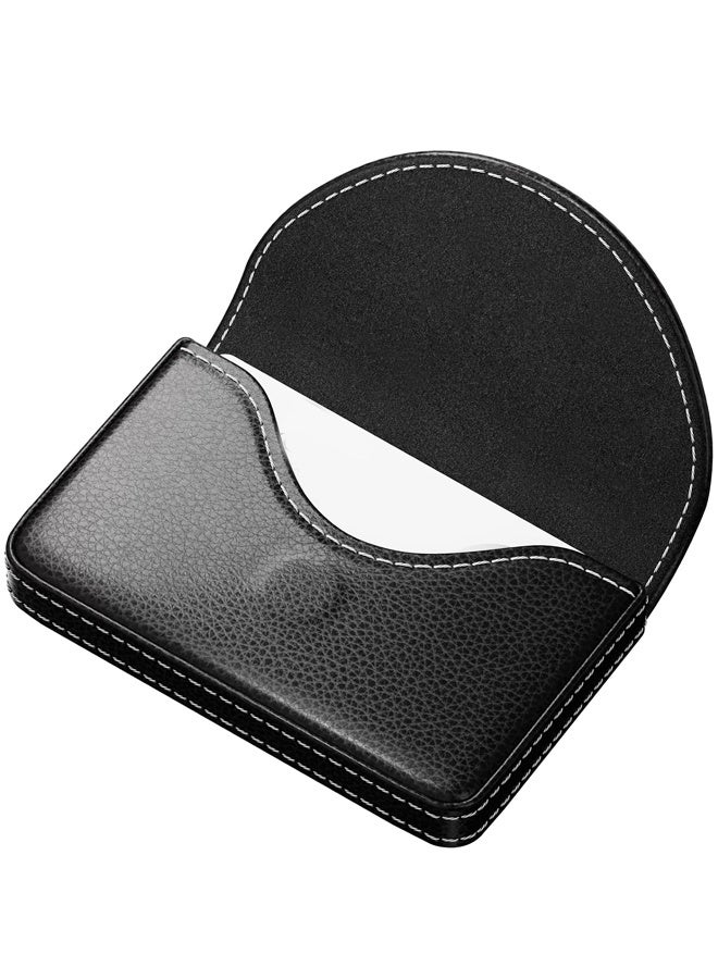 PU Leather Business Card Case for Purse, Pocket Travel Name Card Holder Wallet,Portable Magnetic Business Card Carrier, Slim & Stylish - Image 1