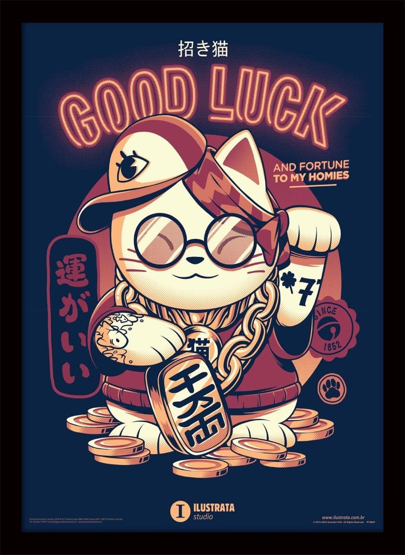 Pyramid Pyramid Ilustrata Lucky Cat 30x40  - Image 2