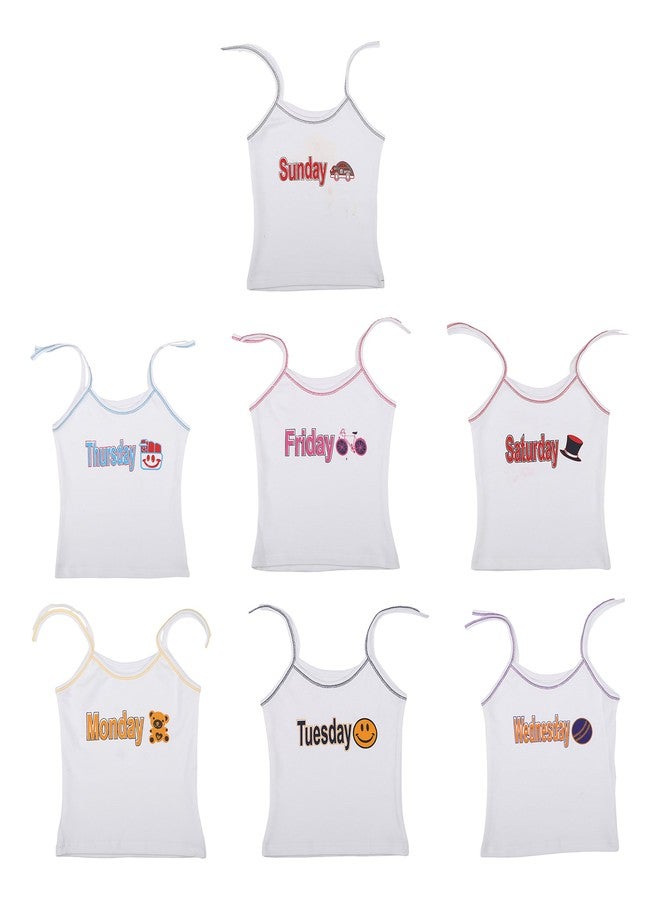 First Kids Step Babies Cotton Jhabla (Di-Dori-Weekly-Jhabla-9-12 Months, White, 9-12 Months, Set of 7) - Image 1