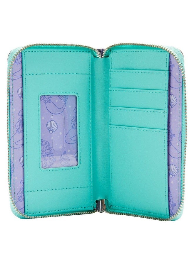 Loungefly Disney The Little Mermaid Princess Scenes Series Zip Around Wallet The Little Mermaid One Size - Image 4