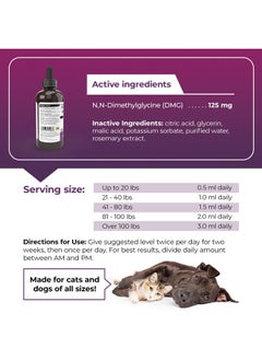 VetriScience Laboratories Vetri Dmg Liquid Drop  114Ml Bottle  Immune Support Supplements For Dogs And Cats  - Image 5