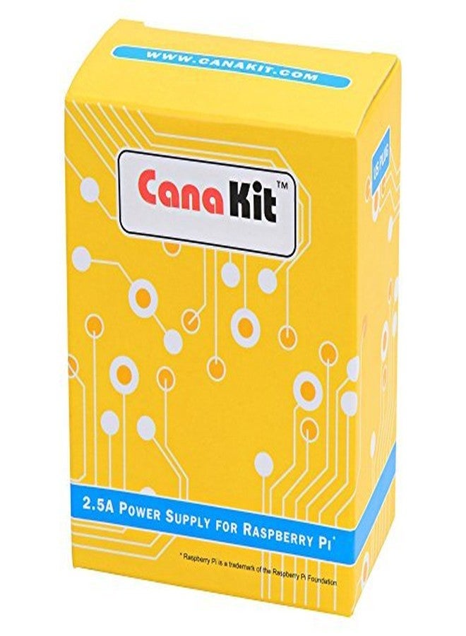 كانا كيت محول طاقة/مزود طاقة CanaKit 5V 2.5A Raspberry Pi 3 B+ (مدرج في قائمة UL) - Image 3
