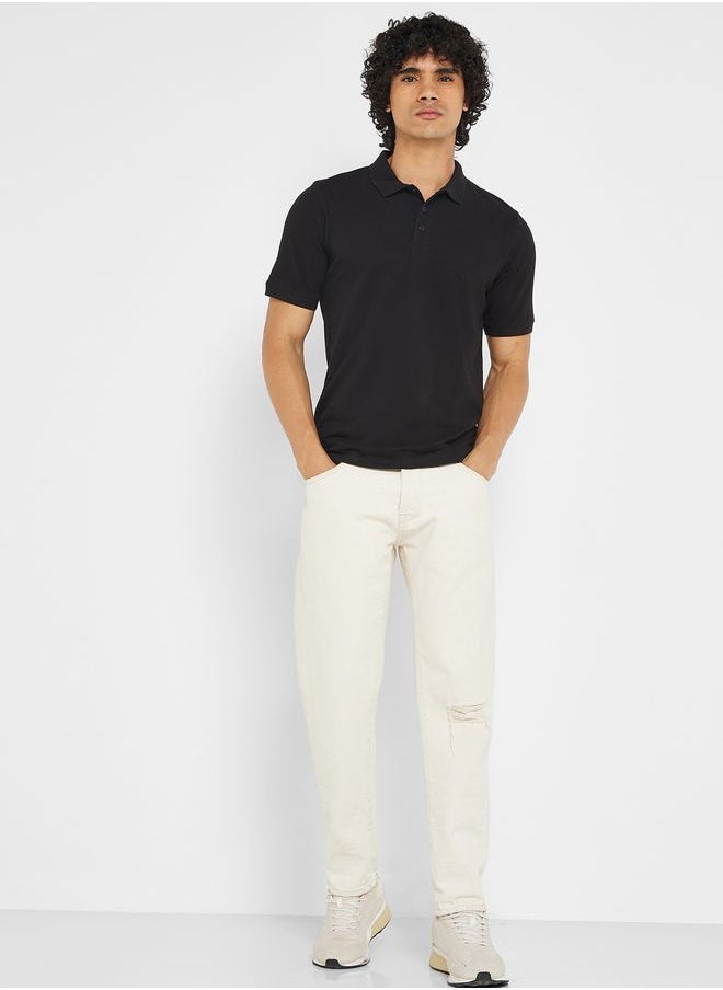 Seventy Five Basics Essential Pique Polo Shirt  - Image 4