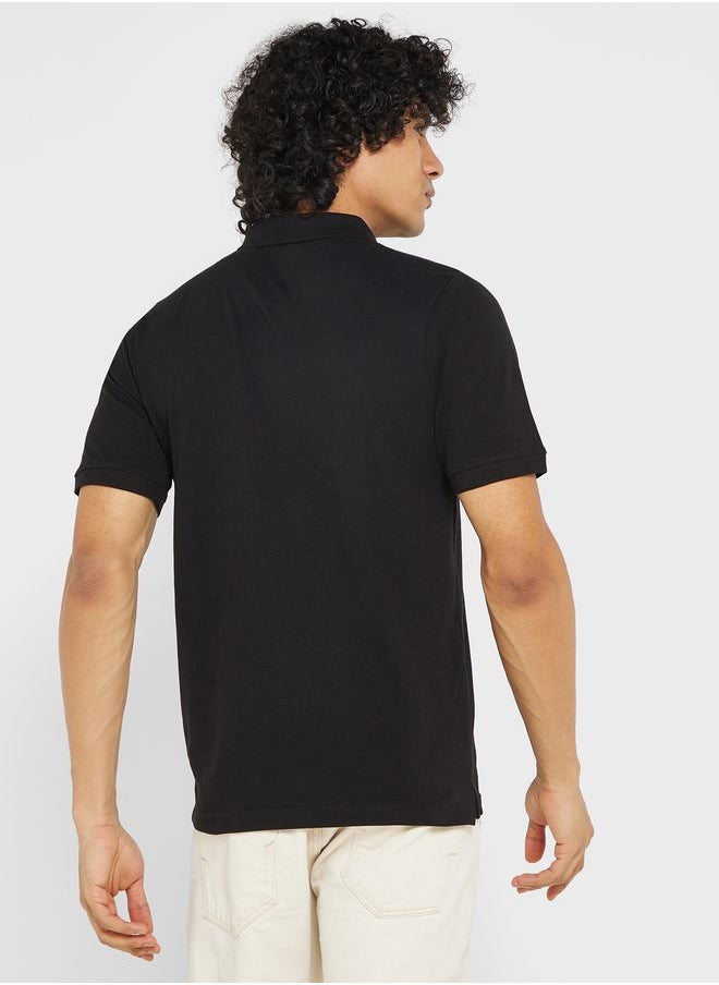 Seventy Five Basics Essential Pique Polo Shirt  - Image 2