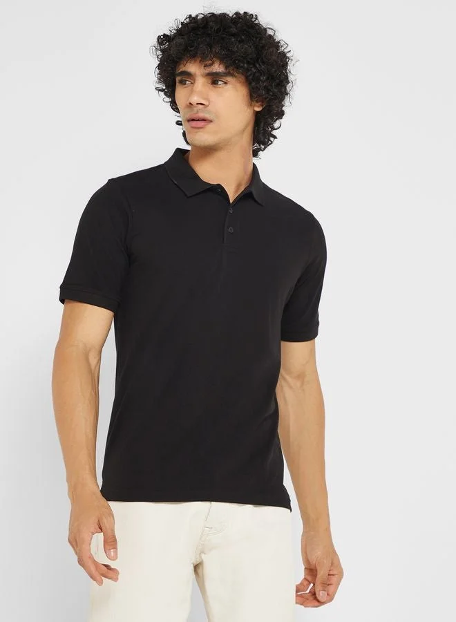 Seventy Five Basics Essential Pique Polo Shirt