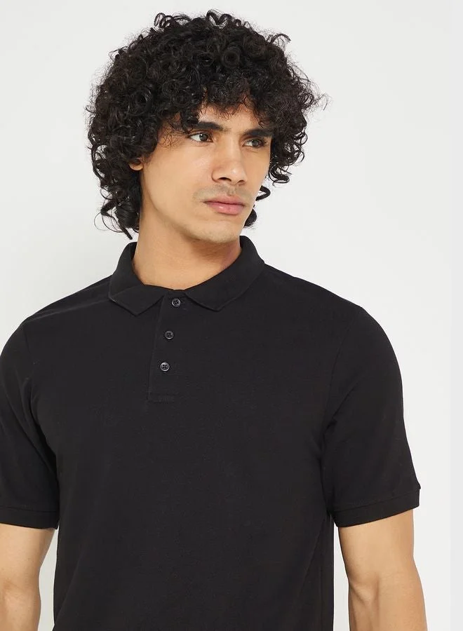 Seventy Five Basics  Essential Pique Polo Shirt for Men | Best Price UAE