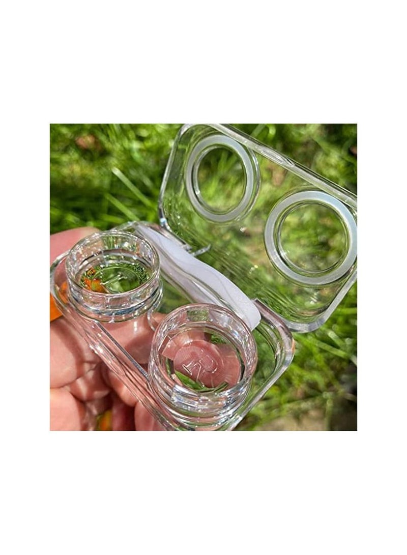 Contact Lens Cases Colorful Contact Lens Container Holder Outdoor Portable Mini Contact Lens Soak Storage Kit for Travel Home - Image 2