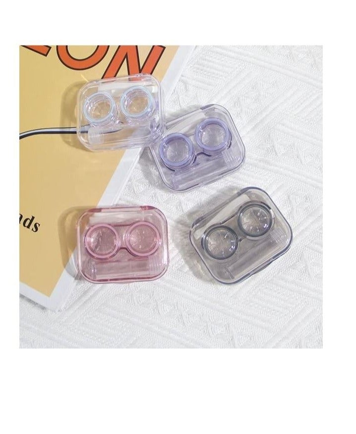 Contact Lens Cases Colorful Contact Lens Container Holder Outdoor Portable Mini Contact Lens Soak Storage Kit for Travel Home - Image 4