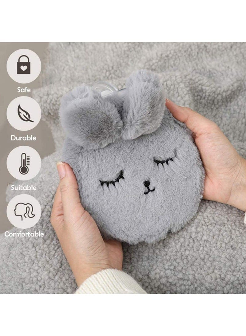 Hot Water Bottle with CoverRabbit Hot Water BottlesHot Water Bottle for Neck and Shoulder Quick Pain Relief Comfort for Arthritis HeadachesHot and Cold Therapy - Image 2