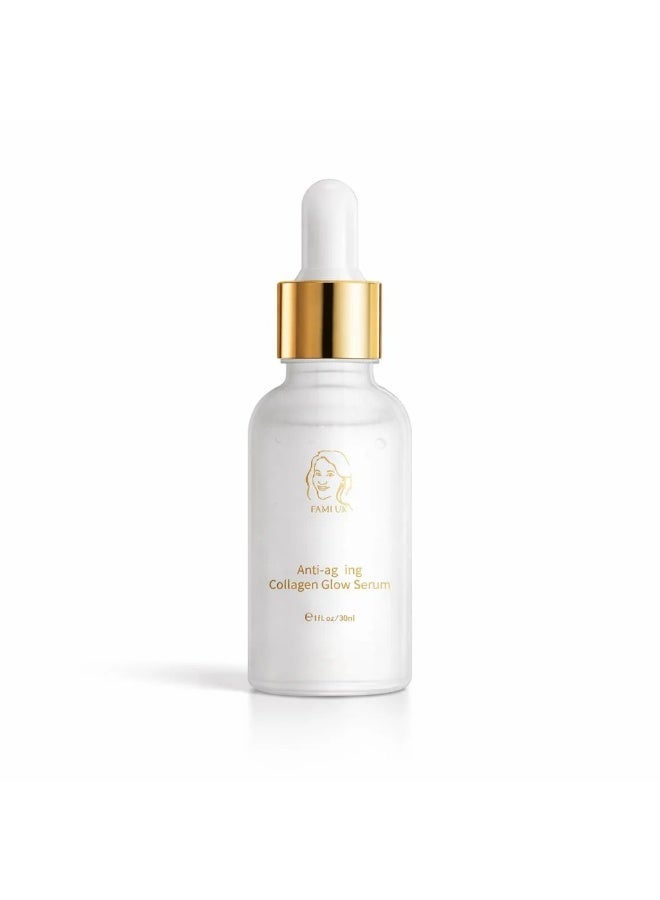 FAMIUK Fami UK Anti-Ageing Collagen Glow Serum for Firmer Smoother Skin – Day and Night Use - Image 1