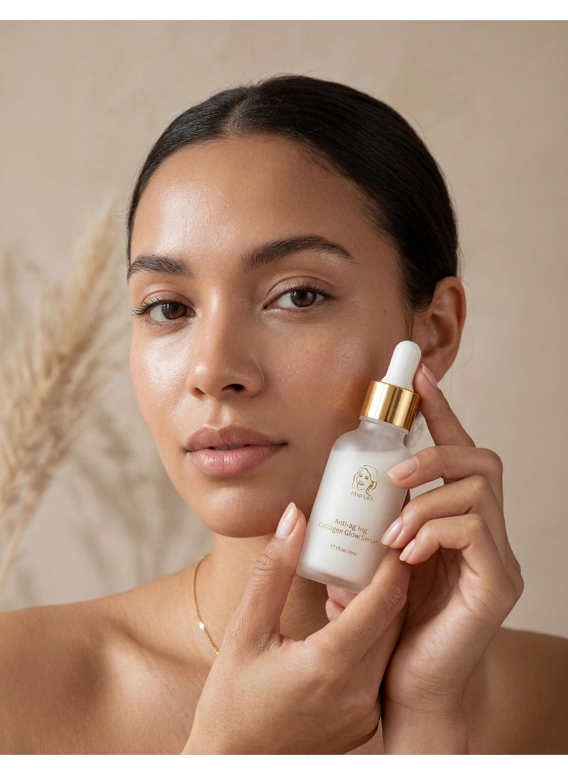 FAMIUK Fami UK Anti-Ageing Collagen Glow Serum for Firmer Smoother Skin – Day and Night Use - Image 2