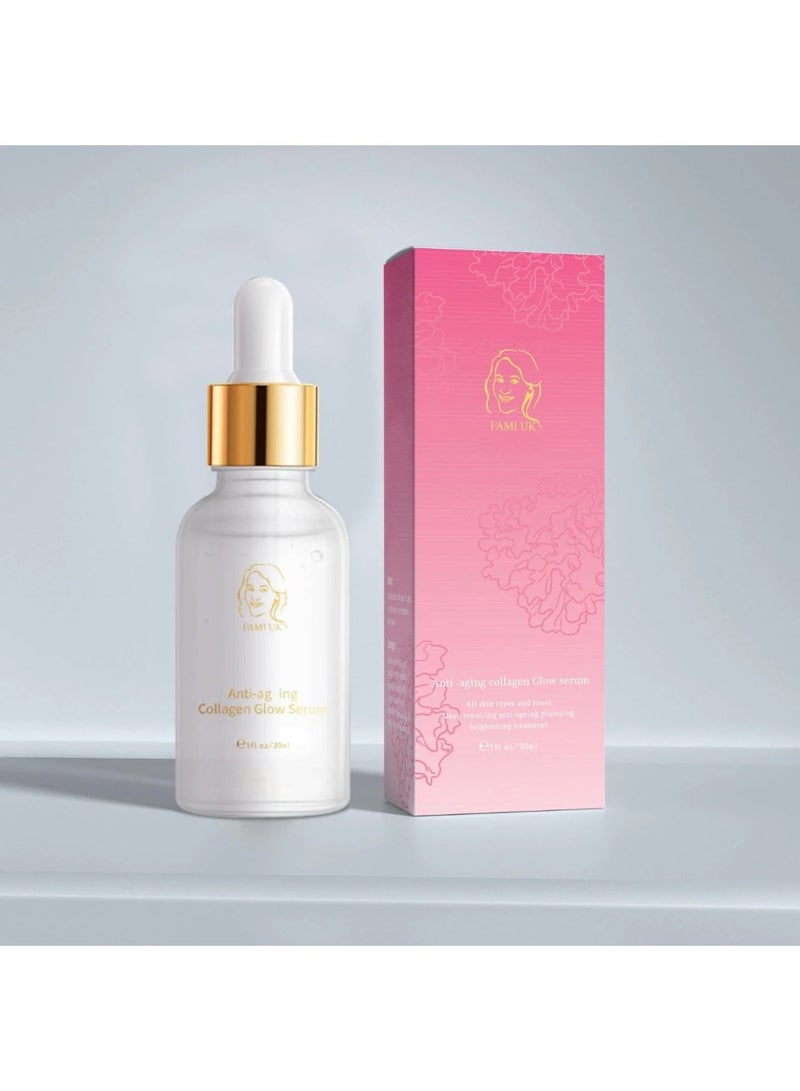 FAMIUK Fami UK Anti-Ageing Collagen Glow Serum for Firmer Smoother Skin – Day and Night Use - Image 4
