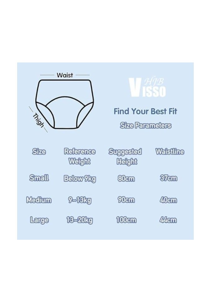 TRASSLE 7 Packs Absorption Toddler Training Pants 100% Cotton Training Pants, Reusable Potty Training Underwear For Boys, Toddler Boy Underwear Training Underwear Potty Training Pants  - Image 2