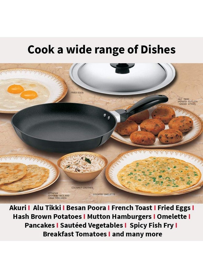 هوكينز مقلاة هوكينز فيوتورا 24 سم، مقلاة غير لاصقة مع غطاء من الفولاذ المقاوم للصدأ، أسود (NF24S) - Image 5