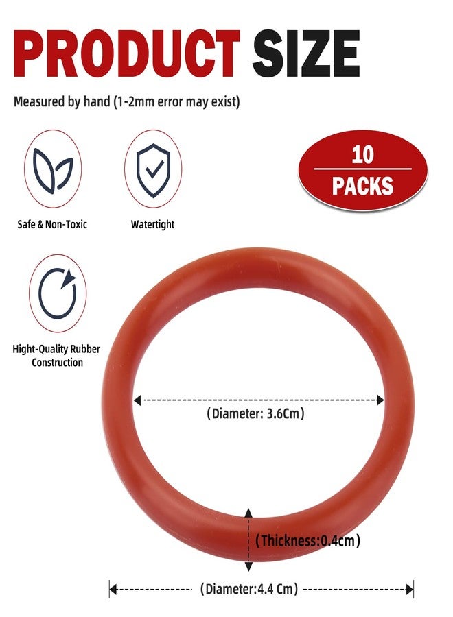 Hasanbar 5332149100 Brew Assembly O-Ring Seal Compatible with DeLonghi Espresso Machine, Replacement Gaskets Restore Optimal Brewing Performance by Preventing Leaks and Ensuring Optimal Coffee Extraction-10pcs - Image 4