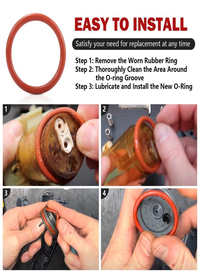 Hasanbar 5332149100 Brew Assembly O-Ring Seal Compatible with DeLonghi Espresso Machine, Replacement Gaskets Restore Optimal Brewing Performance by Preventing Leaks and Ensuring Optimal Coffee Extraction-10pcs - Image 5