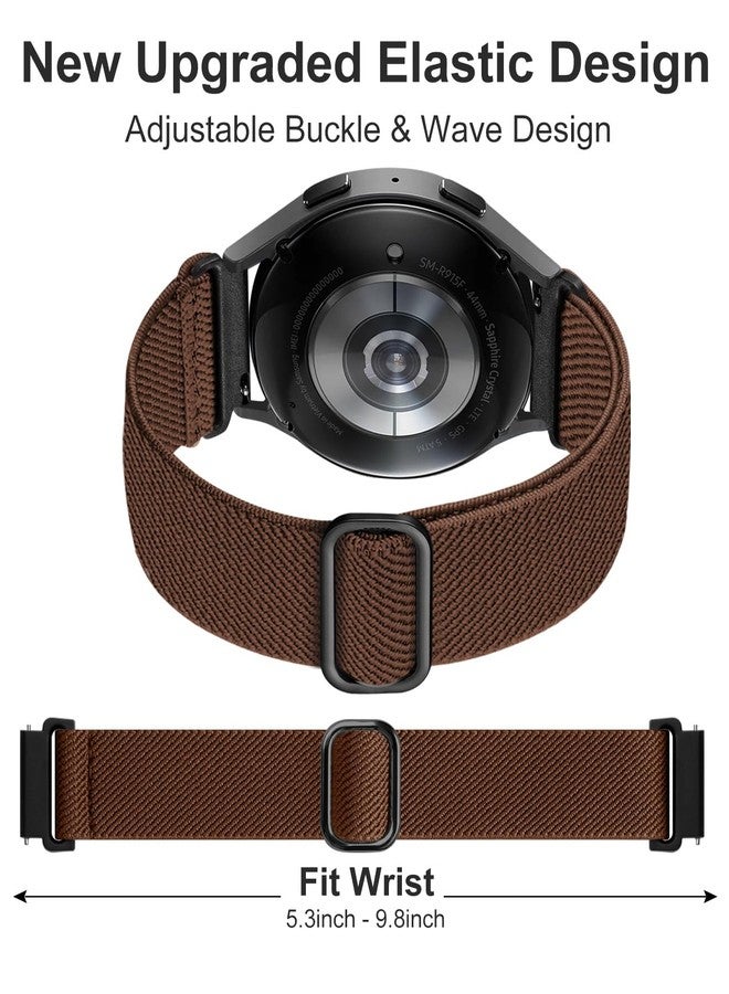 أربطة مرنة من Lerobo متوافقة مع ساعات Samsung Galaxy Watch 7/6/5/4 40 مم 44 مم/Watch 6 Classic 43 مم 47 مم/Watch 5 Pro 45 مم/Watch 4 Classic/Active 2/FE، مقاس 20 مم، شريط رياضي ناعم قابل للتهوية لساعة Galaxy Watch 6 - Image 3