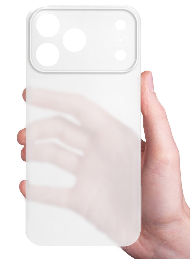 CATANES Air Skin Case Cover for Apple iPhone 17 Pro Max - Sturdy Back Cover - Durable Thin Case - Drop Protection Cover - Frosted Clear - Image 5