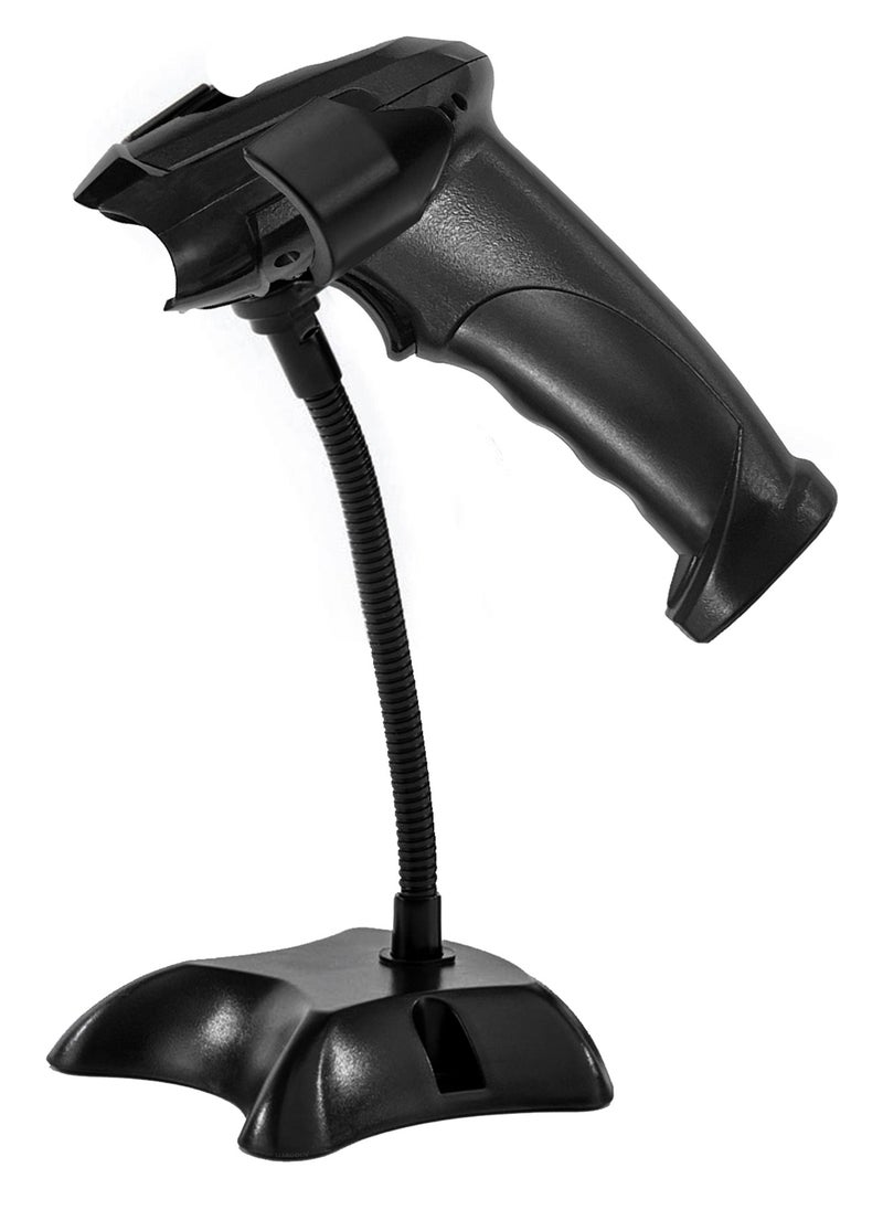 MARGOUN X-9103AT Wireless Laser Barcode Scanner High-Performance Scanning for Warehouse, Supermarket & Logistics Black Color  - Image 2