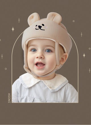 خوذة أمان للأطفال، خوذة حماية رأس قابلة للتعديل، مصنوعة من القطن المقاوم للصدمات والتهوية، مناسبة للأطفال من عمر 0 ​​إلى 3 سنوات، مناسبة للأطفال من الأولاد والبنات الذين يتعلمون الزحف والمشي - view 4