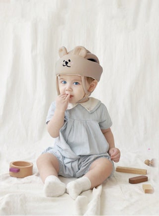 خوذة أمان للأطفال، خوذة حماية رأس قابلة للتعديل، مصنوعة من القطن المقاوم للصدمات والتهوية، مناسبة للأطفال من عمر 0 ​​إلى 3 سنوات، مناسبة للأطفال من الأولاد والبنات الذين يتعلمون الزحف والمشي - view 3